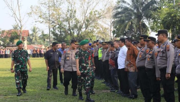 Pengamanan Kunjungan Presiden, Forkopimda Labuhanbatu Gelar Apel Pasukan 