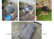 Mahasiswa UBB Jurusan Teknik Pertambangan Bikin Batu Bata dari Limbah Plastik&nbsp;