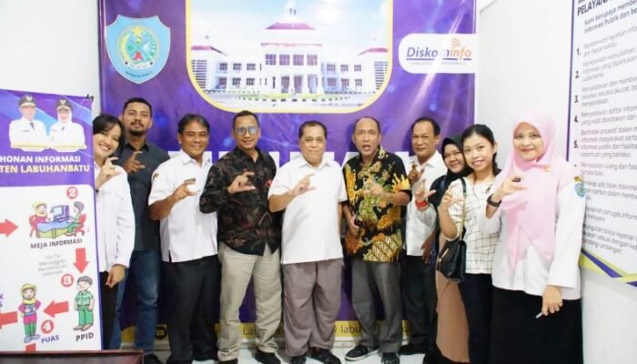 Dinas Kominfo Labuhanbatu Terima Kunjungan Evaluasi dari Komisi Informasi Provsu