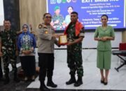 Wakapolres Labuhanbatu Hadiri Exit Briefing Danrem 022/PT di Wilayah Kodim 0209/LB