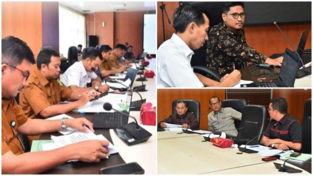Foto : Rapat Pansus yang dipimpin oleh Paul Mei Anton Simanjuntak, selaku Ketua Pansus, dan dihadiri oleh Anggota Pansus lainnya, serta OPD terkait antara lain, Dinas Perumahan, Kawasan Permukiman, Cipta Karya, dan Tata Ruang Kota Medan, Bagian Hukum Setda Kota Medan, serta Kementerian Hukum dan Hak Asasi Manusia Wilayah Sumatera Utara. (kedannews.com/DPRD Medan)