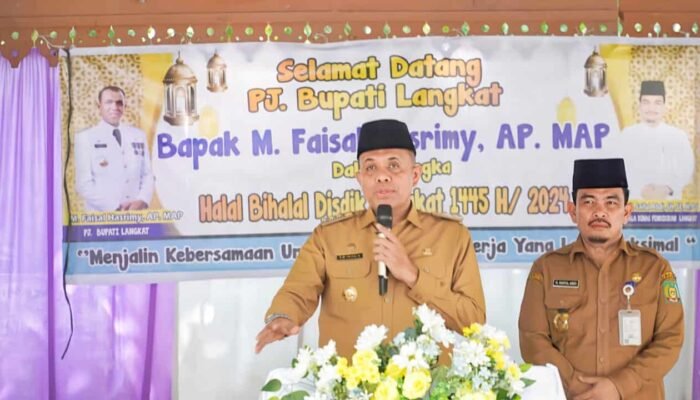 PJ Bupati Hadiri Halal Bihalal Dinas Pendidikan Langkat Serta Beri Beberapa Arahan