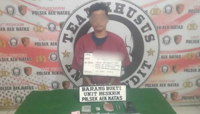 Polsek Aek Natas Berhasil Tangkap Pengedar Sabu