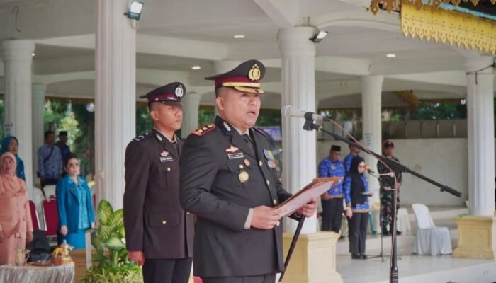 Hari Kebangkitan Nasional ke 116 Tahun 2024 Kabupaten Langkat, Kapolres Pimpin Upacara
