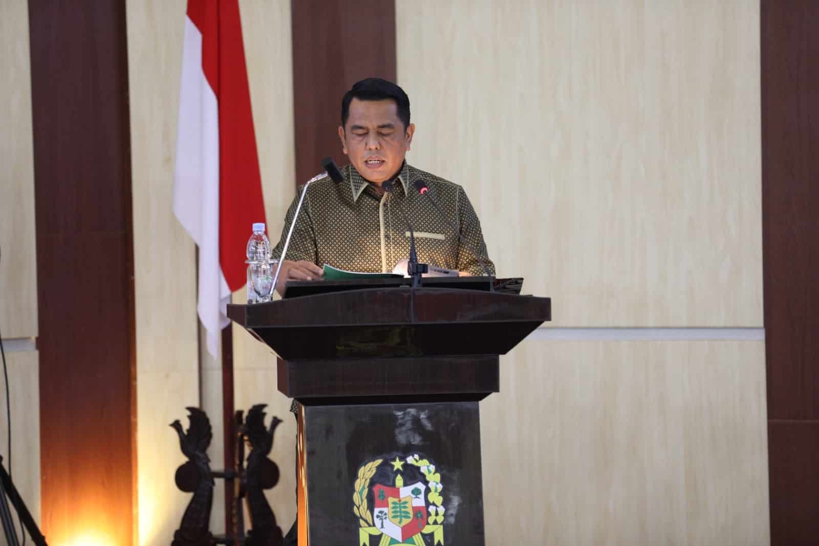 Abdul Rani, SH saat sampaikan Pendapat Fraksi Hanura, PSI dan PPP pada Rapat Paripurna tentang Penyampaian Laporan Badan Anggaran, Pendapat Fraksi-fraksi DPRD Kota Medan dan Penandatanganan/Pengambilan Keputusan DPRD Kota Medan Sekaligus Persetujuan Bersama atas Ranperda Kota Medan tentang Pertanggungjawaban Pelaksanaan APBD Kota Medan Tahun 2023 yang berlangsung di Ruang Rapat Paripurna DPRD Medan, Selasa (25/06/2024) siang (kedannews.com/ist).