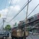 Foto : Kondisi Kabel semrawut di sejumlah kawasan Kota Medan. (Ist/Menarapos.id)