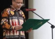 Wakil Ketua DPRD Medan Rajudin Sagala Pembaca Teks Pancasila Dalam Peringatan Harlah Pancasila