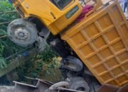 Jembatan Sei Air Tenang Batang Serangan Ambruk dan Tidak Ada Korban Jiwa, Pengguna Jalan Diarahkan Melintasi Jembatan Darurat