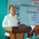 Sekda Amril saat pidato sambutan pada acara monitoring di desa percontohan Desa Banyumas Kecamatan Stabat Kabupaten Langkat, Rabu (12/06/2024) pagi. (kedannews.com/ist).