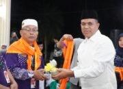 Pj Bupati Faisal Hasrimy Lepas 113 Jemaah Calon Haji Kloter 7 Kabupaten Langkat Ba’da Shubuh