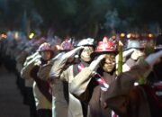 Kebersamaan dan Semangat Nasionalisme Menggelora di Pawai Obor Batu Bara