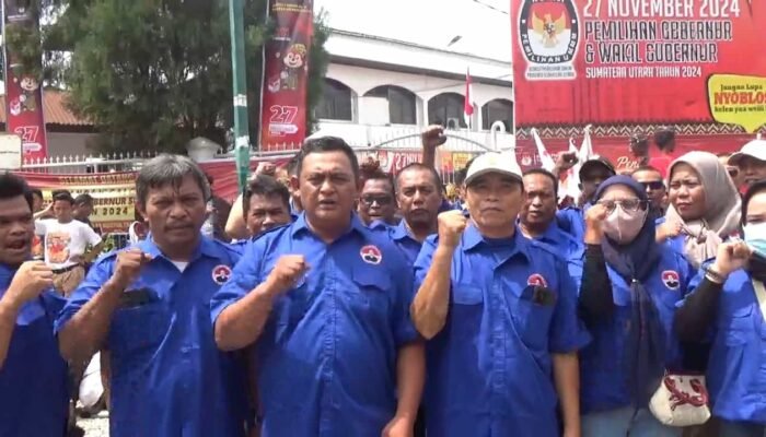 Ribuan Pendukung Bobby Nasution Ramai-ramai Hadiri Pendaftaran Calon Gubernur di KPU Sumut, Ketua Pasti Bobby Medan: Target 90% Suara di Medan
