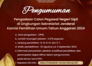 Bergabunglah dengan KPU! 3.278 Posisi CPNS Diumumkan untuk Tahun 2024