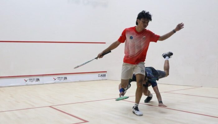 Final Beregu Putra Squash PON XXI: Suasana Meriah di Arena Dispora Sumut, DKI Jakarta vs Jawa Barat