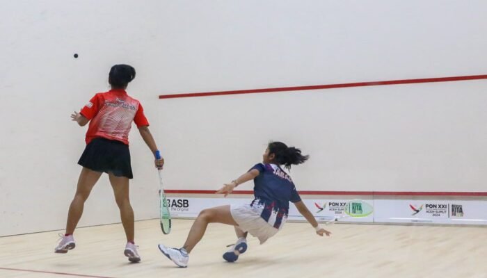 Jawa Barat Raih Medali Emas Kategori Beregu Putri Squash PON XXI Setelah Kalahkan DKI Jakarta