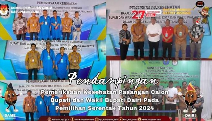 KPU Dairi Awasi Kesehatan Calon Bupati dan Wakil Bupati: Siapa yang Siap Bertarung di 2024?