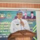 Pj. Bupati Langkat, H.M. Faisal Hasrimy, AP, M.AP, saat pidato sambutan di Aula Kantor Kemenag Langkat pada Jumat (30/8/2024). (kedannews.com/Foto:ist).