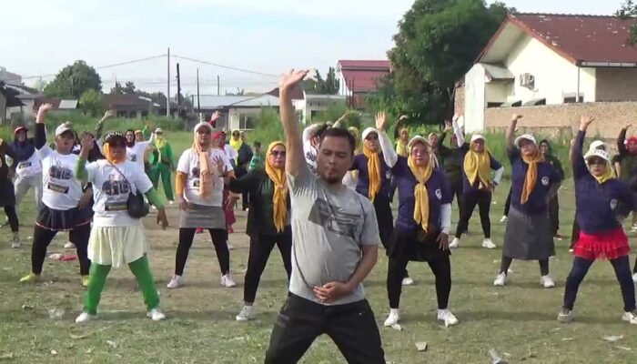 Peserta Membludak, Senam ‘Sehat’ Pasti Bobby Kota Medan Pindah ke Lokasi Lebih Luas di Jalan Jermal VII