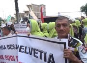 Aksi Massa di Polda Sumut: Kades Helvetia Dituduh Terlibat Narkoba, Warga Tuntut Tes Rambut