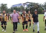 Faisal Hasrimy Saksikan Pertandingan Tim Sepak Bola KORPRI Langkat