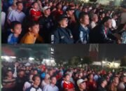 Antusiasme 2000 Penonton Meriahkan Nobar Timnas Indonesia di Deli Serdang, Hadir Calon Wakil Gubernur Sumut Surya