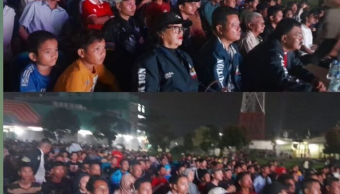 Antusiasme 2000 Penonton Meriahkan Nobar Timnas Indonesia di Deli Serdang, Hadir Calon Wakil Gubernur Sumut Surya