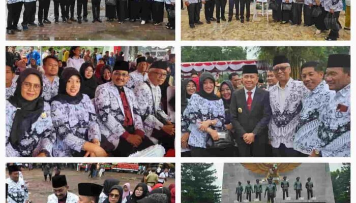 PGRI Sumut Hadiri Upacara Hari Kesaktian Pancasila, Ilyas Sitorus: “Refleksikan Nilai Pancasila untuk Indonesia Emas 2045”