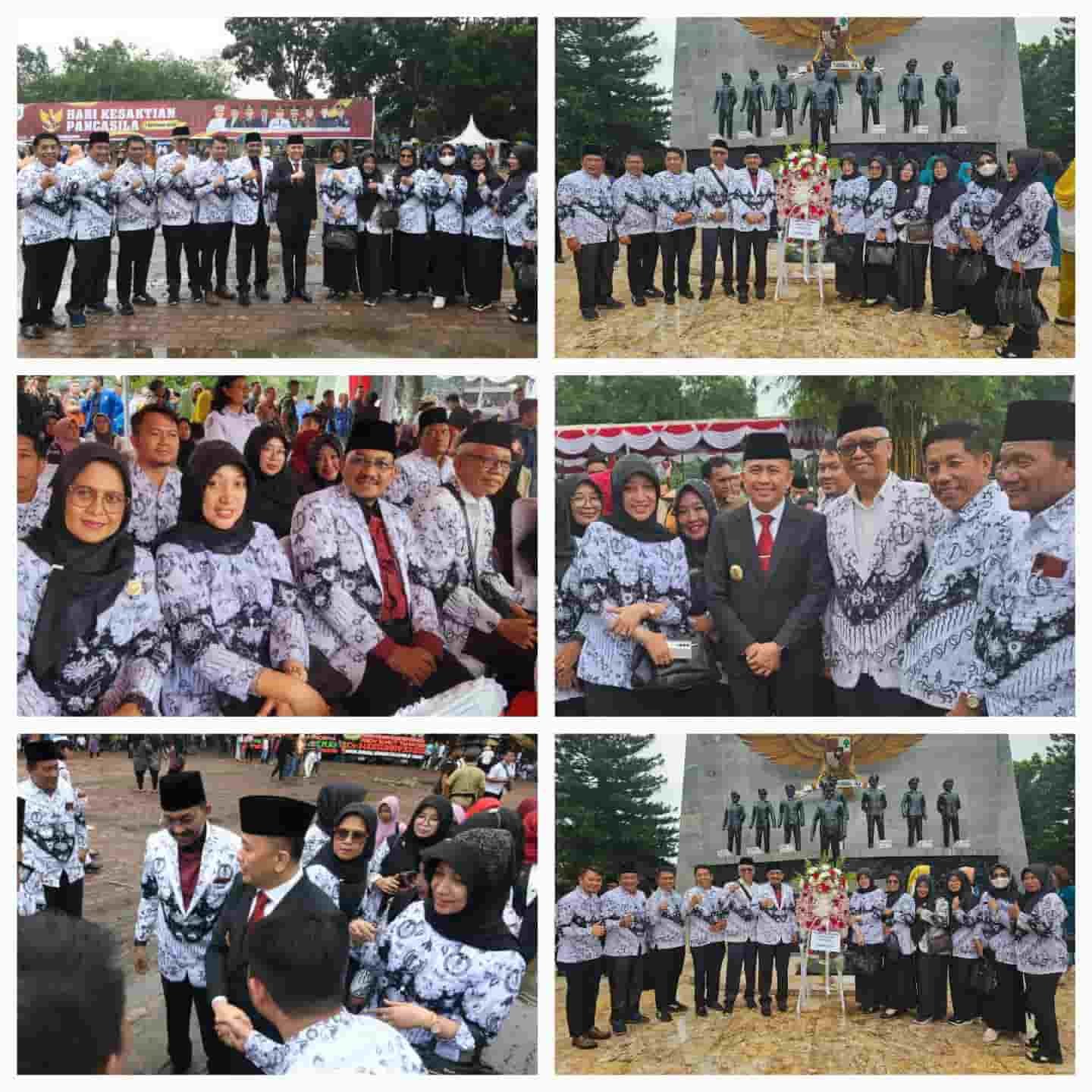 Suasana upacara peringatan Hari Kesaktian Pancasila yang digelar pada Selasa (1/10/2024) di Komplek Tugu Letda Sujono, PTPN IV Regional I Perkebunan Bandar Betsy, Kecamatan Bandar Huluan, Kabupaten Simalungun (kedannews.com/Foto: ist).