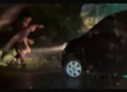 Heroik! Tim Patroli Presisi Polrestabes Medan Selamatkan Mobil Tergelincir di Tengah Hujan Deras, Pengemudi Haru Berterima Kasih