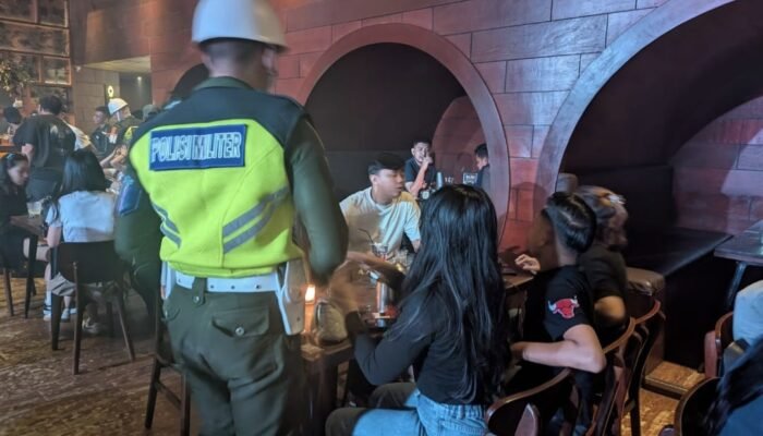 Denpom I/5 Razia Tiga Tempat Hiburan Malam Kota Medan