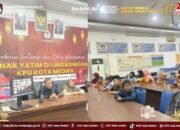 KPU Medan Santuni Anak Yatim dan Fakir Miskin, Begini Suasana Harunya
