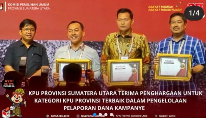 KPU Sumut Raih Penghargaan Nasional, Ini Prestasi dan Pesan Pentingnya