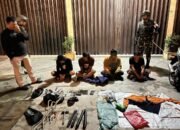 Denpom I/5 Medan Amankan 4 Terduga Begal dan Pencurian di Jalan Bilal