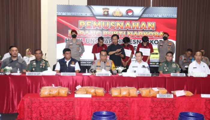 Polda Sumsel Bongkar Jaringan Narkoba Golden Crescent, Musnahkan 49,24 Kg Sabu