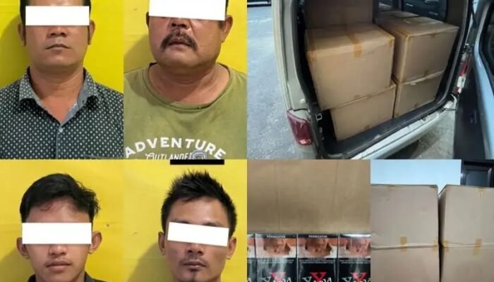 Polres Labusel Bongkar Sindikat Rokok Cukai Palsu, 4 Pelaku Ditangkap dengan Barang Bukti Fantastis