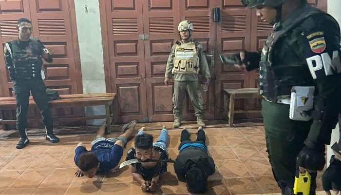Denpom I/5 Medan Amankan 3 Anggota Geng Motor Bercelurit