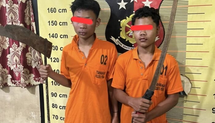 Denpom I/5 Medan Tangkap 2 Anggota Geng Motor Bersenjata Pedang