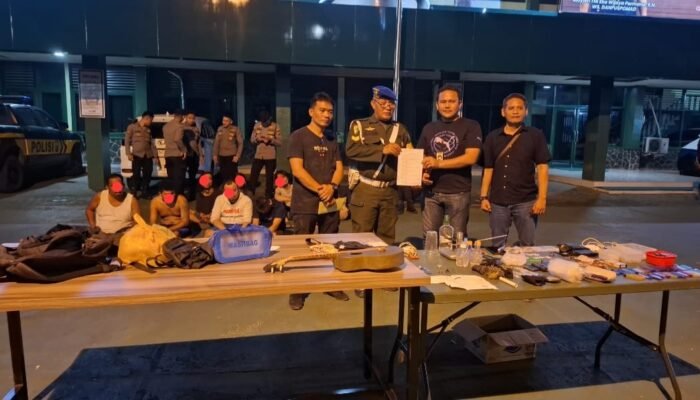 Gerebek Sarang Narkoba Mangkubumi, Denpom I/5 Medan Amankan 9 Tersangka dan 117 Gram Sabu