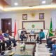 Rico Waas saat menerima kunjungan Direktur Utama PT Bank Sumut, Babay Parid Wazdi, di Balai Kota Medan pada Jumat (14/3/2025). (kedannews.com/Foto: ist).