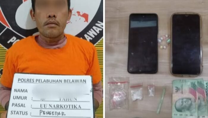 DPO Narkoba Hamparan Perak Diciduk! Polisi Bongkar Jaringan Sabu di Desa Sei Baharu