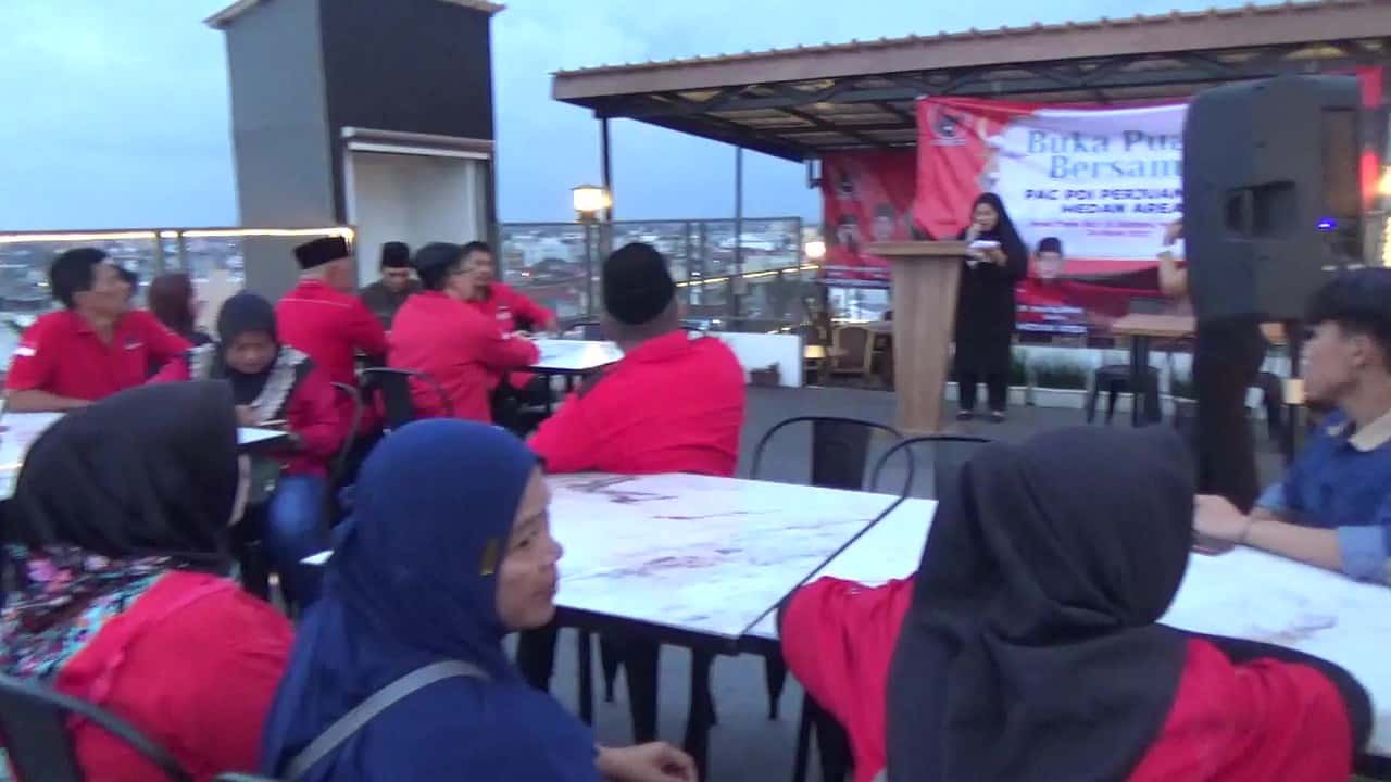 Suasana acara buka puasa bersama di Medan, Senin (24/3/2025). (Foto: Aris/kedannews.com).