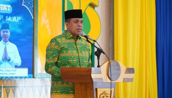 Pamit dari Jabatan, Pj. Bupati Langkat Hadiri Peringatan Isra Mi’raj 1446 H