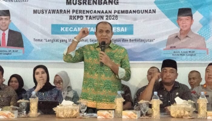 Pj. Bupati Langkat Buka Musrenbang: Jalan Rusak Jadi Sorotan, Warga Dapat Berobat Gratis!