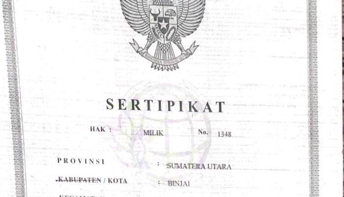 Sertifikat Tanah Muhammad Real Vatha Syahputra Hilang di Binjai, Warga Diminta Bantu Informasi Jika Menemukannya