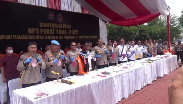 954 Kasus Terungkap! Operasi Pekat Toba 2025 Bongkar Preman Berkedok Ormas di Sumut