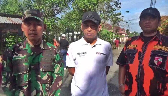 Lebih 200 Kader PP Dikerahkan Ketua Guntur Syahputra Dukung Gotong Royong Medan Berkah Bareng Koramil