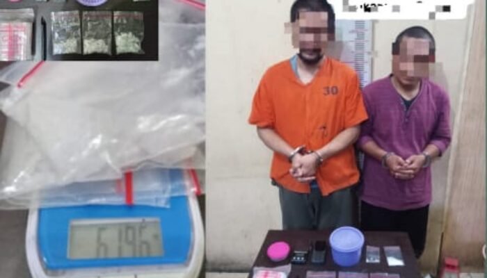 Polres Langkat Gulung Dua Terduga Pengedar Sabu, Ungkap Barang Bukti 61,69 Gram