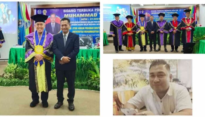 Ketum PWTOI Aris HST Sinurat Ucapkan Selamat atas Promosi Sidang Terbuka Doktor Hukum Muhammad Yusrizal di UMSU