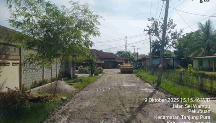 EMP Gebang Limited Perbaiki Akses Jalan di Empat Desa Langkat, Dukung Mobilitas dan Ekonomi Warga