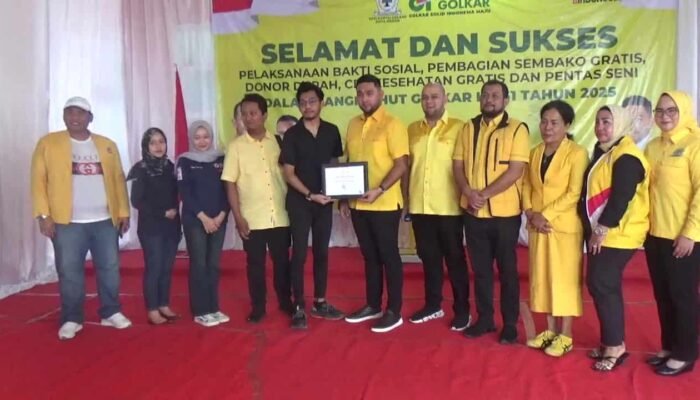 Guntur Syahputra Jadi Kebanggaan Warga, Semangat HUT ke-61 Partai Golkar Medan Sesuai Arahan Bahlil dan Ijeck